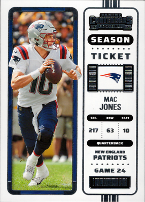 #ad 2022 Panini Contenders Mac Jones #85 New England Patriots Season Ticket NFL $2.39