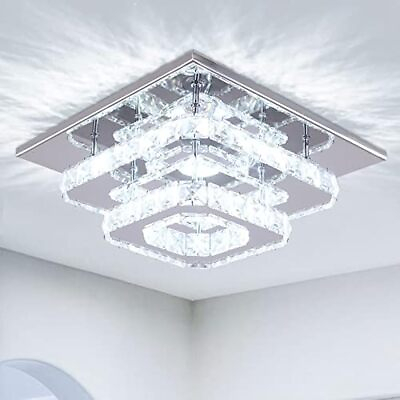 #ad #ad Mini Chandelier LED Crystal Ceiling Light Flush Mount Ceiling Light for Hallway $45.98