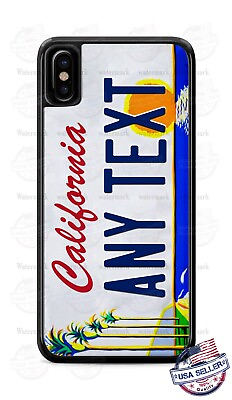 #ad California Art State Auto Plate Phone Case For iPhone 14 Pro Max Samsung Google $26.98