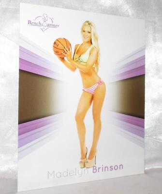 #ad Madelyn Brinson Bench Warmer 2015 Signature Series Jumbo Box Topper Card 14 $7.15