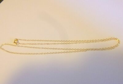 #ad Authentic Solid twenty four Inch 14 KT Gold Filled Chain C $34.98