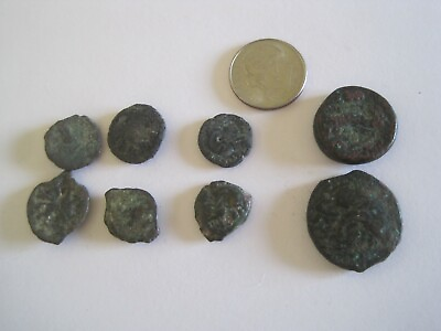 #ad Roman Coins Ancient Hand Struck Tiny Lot 8 $99.97