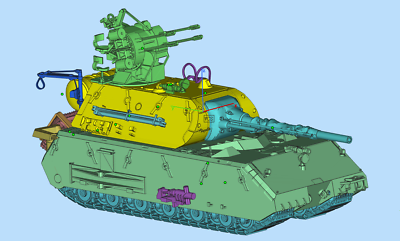#ad 3D Printed 1 72 35 German quot;Ratquot; Heavy Tank Conversion Parts Model Kit $42.19