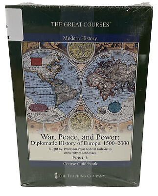 #ad The Great Courses War Peace Power Diplomatic History Europe 1500 2000 Guide CD#x27;s $18.95