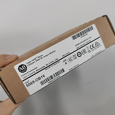 #ad New Factory Sealed Allen Bradley 5069 OB16 SER B Compact 5000 DC Output Module $255.00