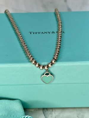 #ad Authentic Tiffany And Co. Necklace With Pouch Box And Bag $316.80