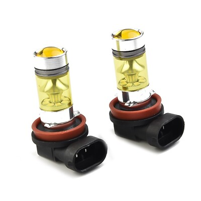 #ad DRL Fog Light Bulbs 2x H11 H8 LED Yellow Lights for Improved Safety on the Road $8.72