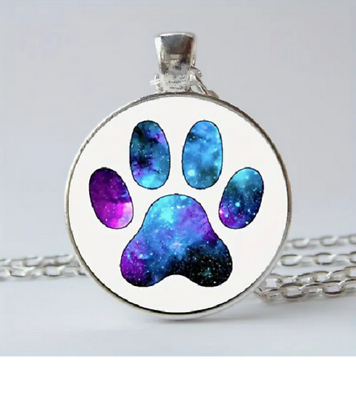 #ad CAT DOG ANIMAL PAW Large Pendant on 925 Sterling Silver 20quot; Necklace Gold Gift $19.89