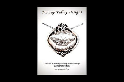 #ad Free Flight Pin Pendant. Moosup Valley Rachel Badeau Etched Butterfly $33.15