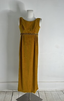#ad Vintage 60s Empire Waist Velvet Maxi Dress $35.00