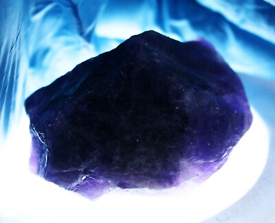 #ad Extremely Rare 580 Ct NATURAL Violet Purple Amethyst Untreated Loose Gemstone $27.19