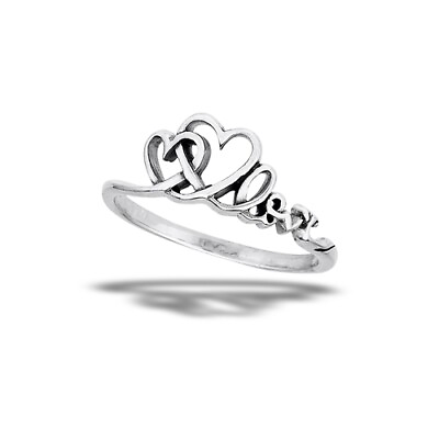 #ad Sterling Silver Linking Hearts with Love Script $14.99