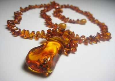 #ad Genuine Baltic Amber Necklace 20 g. $23.99