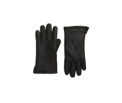 #ad Nordstrom Men#x27;s Black Leather Gloves Size L $69 $19.99