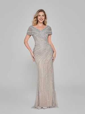 #ad Women#x27;s Elegant Evening Dresses Beading Mermaid Gowns Prom Wedding Party $278.99