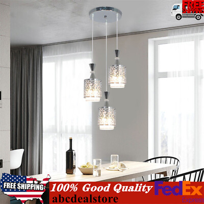 #ad #ad Modern LED Pendant Light Petal Chandelier Ceiling Light Kitchen Island 3 Heads $25.90