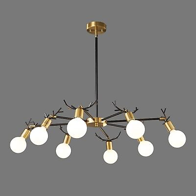 #ad Gold Chandelier Lighting Fixture Dining Room Pendant Light Hanging Lamp Kitchen $9.99