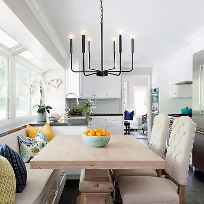 #ad Kitchen Island Pendant Light Fixture Candle Chandelier Living Dining Room Black $69.99