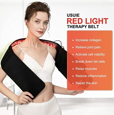 #ad USUIE Red Light Therapy Infrared Light Therapy Large Pad for Body Wearable Wrap $99.98