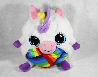 #ad Mushabelly Grumble Unicorn Adrianna Large 20quot; Plush Beanbag Pillow Rainbow $11.99
