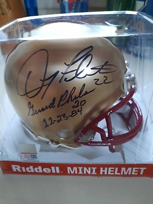 #ad Doug Flutie Gerard Phelan Dual signed Boston College Riddell mini helmet COA $99.95