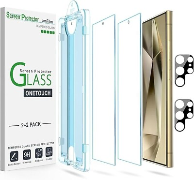 #ad 22 pack amFilm OneTouch for S24 Ultra Tempered Glass Screen amp; Lens Protector $10.99
