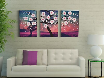 #ad Tree Canvas Painting Decor Modern Wall Art Canvas Flowers Canvas Painting $59.00