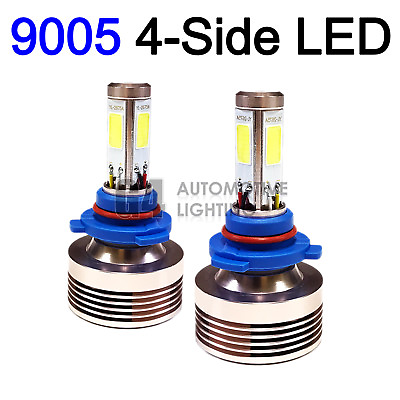 #ad 2x 4 Side HB3 9005 LED Headlight Kit Bulbs 80W Super Bright 6000K Crystal White $39.99