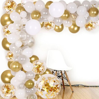 #ad DIY Balloon Arch amp; Garland kit114Pcs Party Balloons Decoration Set Gold Confet $8.49