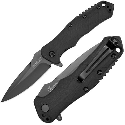 #ad Kershaw RJ Tactical Liner A O Folding Knife 3quot; 8Cr13MoV Steel Blade GFN Handle $23.49