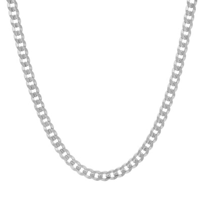 #ad Verona Jewelers 925 Sterling Silver 3MM Curb Cuban Link Chain Necklace Unisex $16.99