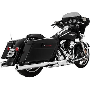 #ad Vance amp; Hines 16703 Chrome 4quot; Eliminator 400 Slip On Mufflers for 95 16 Touring $549.99