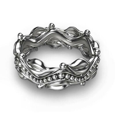 #ad Rings Ring for Women White Sapphire Size 6 10 925 Silver Elegant Wedding $6.27