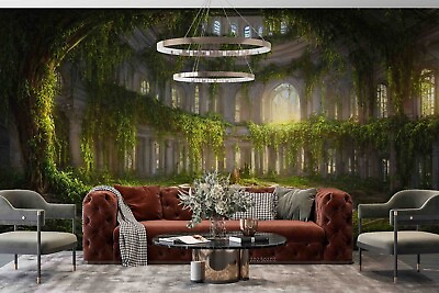 #ad 3D Palace Castle Vineyard Self adhesive Removable Wallpaper Murals Wall 45 AU $59.99