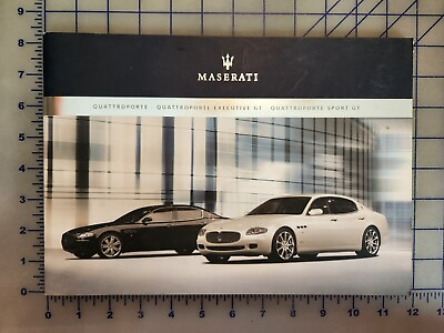 #ad 2007 Maserati Quattroporte Executive GT Sport GT Brochure $31.49