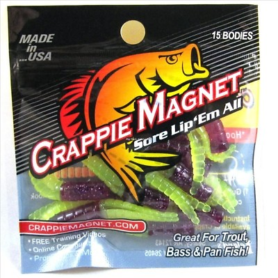 #ad Leland Crappie Magnet Therapist Soft Plastic Fishing Lure 15 Pack 32101 $6.40
