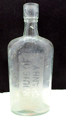 #ad Vintage Marquis of Granby Glass Liquor Bottle $15.99