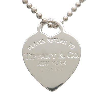 #ad Authentic Tiffanyamp;Co. Return to Tiffany Heart Tag Necklace SV925 Silver Used F S $234.00