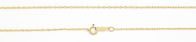 #ad 14k Yellow Gold Prince of Whales Chain Link Necklace $101.99