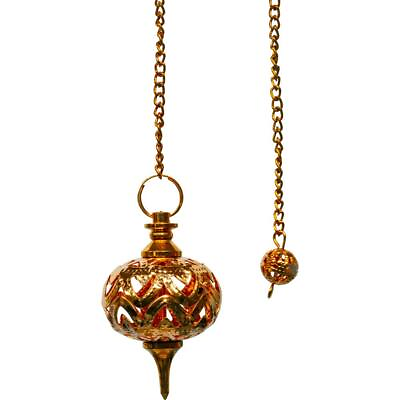 #ad Copper Colored Jali Latticed Metal Pendulum $9.95