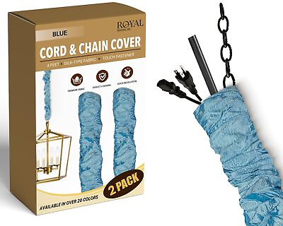 #ad RDI Cord amp; Chain Cover 4 feet Silk Type Fabric Chandelier Pendant Lighting C... $55.11