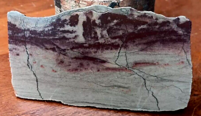 #ad Picture Stone Purple Sandstone Slab Natural Western Mountain Scenery W Streams $30.00