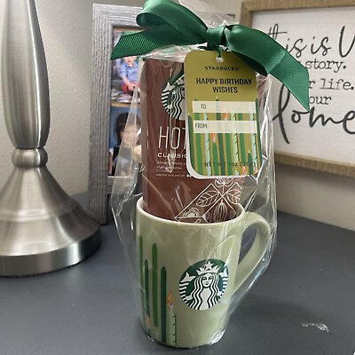 #ad New Starbucks Happy Birthday Wishes Coffee Mug w Classic Hot Chocolate Cup Tea $8.50