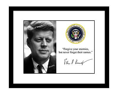 #ad John F Kennedy 8x10 Signed Photo Print Quote President JFK autographed Jack $10.99