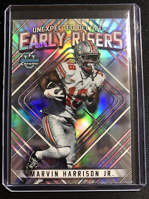 #ad 2023 Bowman Chrome Marvin Harrison Jr. Early Risers Rookie Refractor RC QTY $9.99