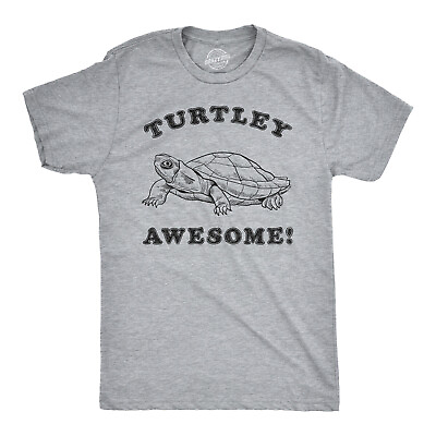 #ad Mens Turtley Awesome T Shirt Funny Turtle Tee Cool Vintage Top $13.10