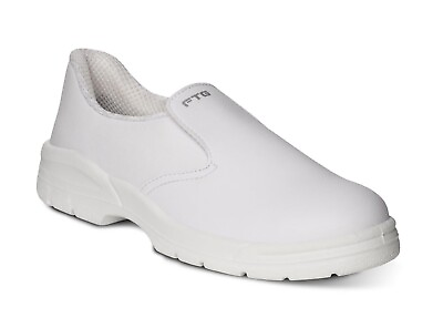 #ad FTG Safety Shoes Men#x27;s White Slip on Safety Shoes Non Slip New $69.99