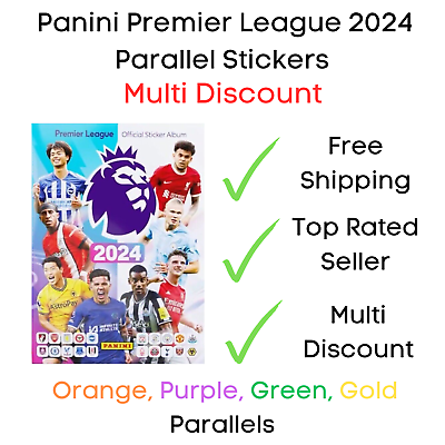 #ad Panini Premier League 2024 Parallel Football Stickers Multi Discount GBP 4.95
