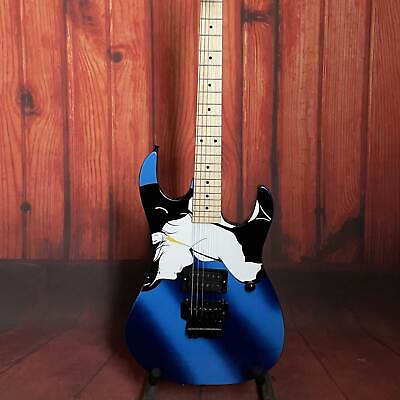 #ad Custom Blue Beauty ST Electric Guitar Solid Body Maple Fretboard Vibrato Tremolo $166.25