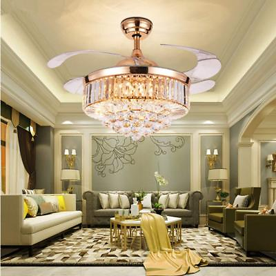 #ad Modern Remote LED Light Metal Luxury Invisible Ceiling Chandelier Lighting $113.99